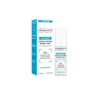 Elementrē 8% Glycolic, Lactic & Salicylic Acids Exfoliating Night Gel