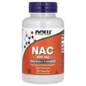 Н-Ацетилцистеїн NOW Foods NAC (N-Acetyl Cysteine) 600 мг