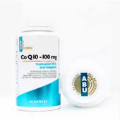 Коензим Q10 з куркуміном Coq10 with curcumin 95% and bioperine ABU, 100mg, 60 капсул