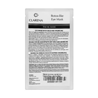 Тканинна маска для зони навколо очей із золотом та аргіреліном