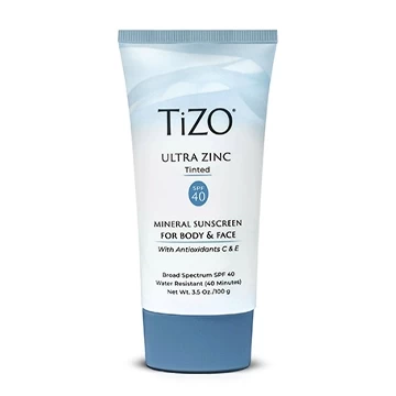 Мінеральний сонцезахисний крем для обличчя та тіла тонуючий SPF 40