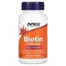 Біотин NOW Foods (Biotin) Вітаміни з посиленою дією