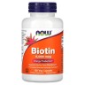 Біотин NOW Foods (Biotin) Вітаміни з посиленою дією