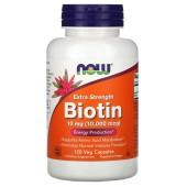 Біотин NOW Foods (Biotin) Вітаміни з посиленою дією