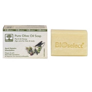 Натуральне оливкове мило для обличчя і тіла проти старіння з міррою та медом BIOselect