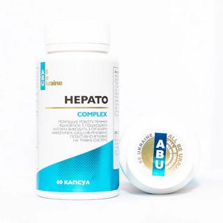 Рослинний комплекс для печінки з вітамінами Hepato Complex ABU, 60 капсул