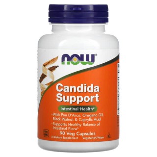 Протикандидний засіб NOW Foods (Candida Support) 90 рослинних капсул