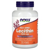 Лецитин соєвий NOW Foods (Lecithin) 1200 мг 100 капсул